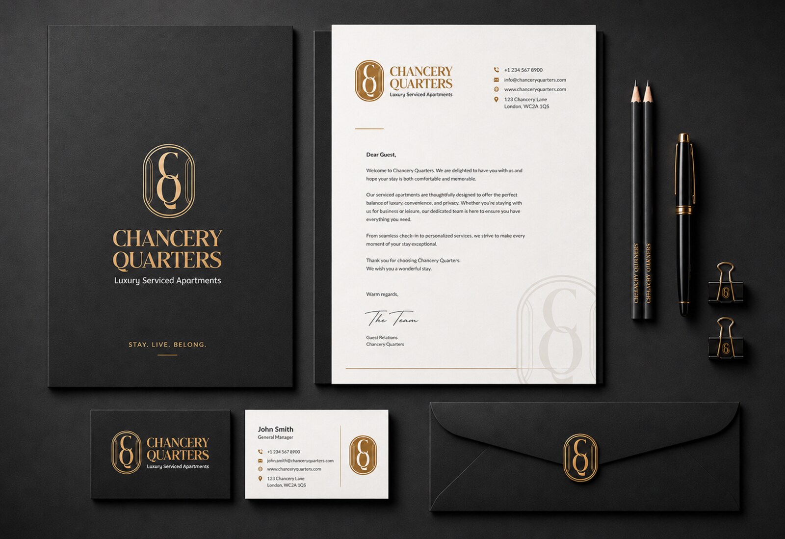 Chancery Quarters branding
